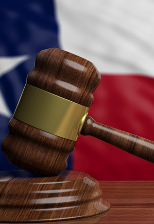 Gavel Texas Flag